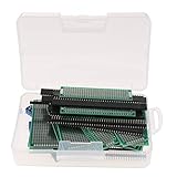 P Prettyia 両面 PCB基板 60枚入 プロトタイプ回路基板 ヘッダコネクタ ターミナル ブロック