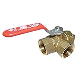 red-whiteバルブ12rw5045真鍮3ウェイボールバルブ、1 / 2 "