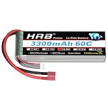 HRB 14.8V 4S 3300mAh 60C Tリチウムポリマー電池