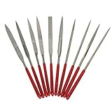 プロの宝石ダイヤモンド精密金属針ファイルセット（10個）3x140
