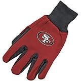 McArthur 10259 Adult 's San Francisco 49ersニットNFLロゴグローブOneサイズ