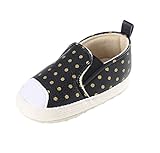 C-Princess 女の子 ベビー ファーストシューズ スリッポン スニーカー 赤ちゃん キッズ 子供用 歩行練習 柔らかい靴底 ドット柄 かわいい 12cm