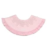 丸レース衿風スタイ ライト ピンク F