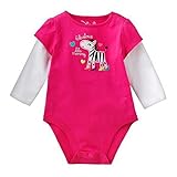 Ochine 新生児　幼児　男の子 子供服 かわいい　ロンパース　子供服 長袖 カバーオール ４色選べる (18M, ローズレッド)