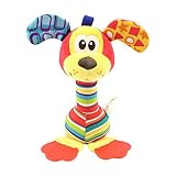 yuccer幼児ベビーRattleおもちゃ、Teether Toy Sticks Cartoon Animal Stuffed Hangingおもちゃfor Toddlers新生児男の子、女の子6ヶ月