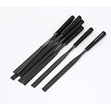 5ミリメートルX 180ミリメートルのプラスチック製フラットやすりは木工ハンドツール10個のファイルハンドル