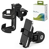 woodwave ベビーカー 簡単装着 角度調節可能 ペットボトル ドリンク ホルダー+スマホホルダー セット バイク 自転車 用 日本語説明書付き ww068