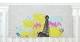 KESS InHouse Oriana Cordero Eifel - Bon Jour Yellow Paris Fleece Baby Blanket 40 x 30 [並行輸入品]