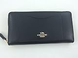 コーチ 財布 Coach F54007 Accordion Crossgrain Leather Zip Around Wallet Black [並行輸入品]