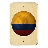 コロンビア国旗サッカーボールFutbolサッカーホームビジネスオフィスSign 6" x 9" SIGN.WOOD.9X6.Z000294_8