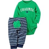 Carter's(カーターズ) 2ピースSt.パトリックデイボディスーツ&パンツセット グリーン 上下セット 3ヶ月【並行輸入】