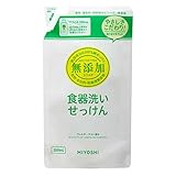 MIYOSHI ミヨシ石鹸 無添加 食器洗いせっけん スタンディング 詰替用 350ml