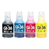 インクのチップス キャノン用 GI-36 互換インクボトル 4色セット 全色顔料 GX4030 / GX5030 / GX5130 / GX5530 / GX6030 / GX6530 / GX7030 / GX7130 対応