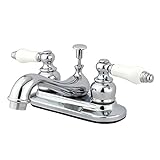 Elements of Design Elizabeth EB601B Centerset Lavatory Faucet with Retail Pop-Up, 4-Inch, Polished C