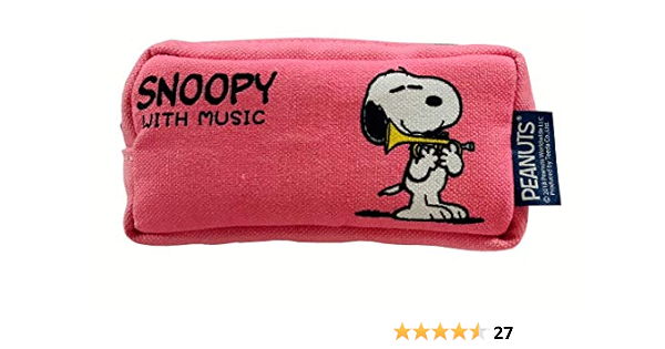 Amazon Snoopy With Music スヌーピー マウスピースポーチ 限定品 コットンキャンディピンク トランペット トランペット 楽器 音響機器