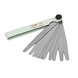 DealMux 100B-14 0.05ミリメートル、厚さ1mmのステンレス鋼14ブレードフィラー隙間ゲージ