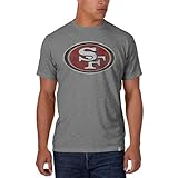 NFL San Francisco 49ersメンズ' 47ブランドScrum Basic Tee M グレイ