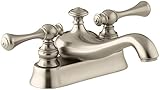 KOHLER K-16100-4A-BV Revival Centerset Lavatory Faucet, Vibrant Brushed Bronze [並行輸入品]