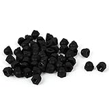 uxcell　袋ナット キャップナット M4ねじ径 ナイロン素材 キャップドングリナット 工業用ツール 50個入り