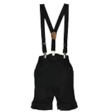 メンズクラブミニ【MEN'S CLUB MINI】 サスペンダー付きハーフパンツ (80ｃｍ, ブラック（05）)