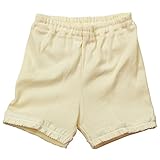 《初夏盛夏対応》(日本製) Pample Mousse(パンプルムース) 天竺ショート丈裾レース付きパンツ 90cm /IV NO.DP-72302