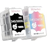 【Momono】BC-340 BC-341 BC-360 BC-361 詰め替え 補充インク 2本（1BK/1CLR）互換インク 顔料 ブラック染料 3色カラー 互換 インクカートリッジ 大容量 個別包装 増量 説明書付き