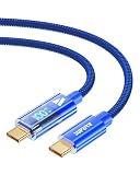 SUPERV Rt4 急速充電 USB C to C ケーブル [100W PD対応 ] (ブルー, 1m)