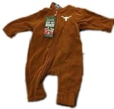 MascotWear See My Hood幼児5t Texas Longhornsポリエステルフリースジップアップフード付きOnesie