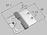 LIXIL部品 新日軽ブランド部品：クレセント受け（空掛け防止機構付）[E8CLU1065] プライムブラウン[V8CLU1065]