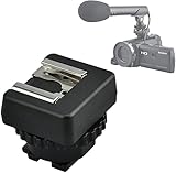 JJC マイク と LEDライト コールドシュー アダプター ソニー FDR-AX53 AX43 AX45 AX33 AX60 AX100 AX700 HDR-CX675 CX680 CX900 CX400E CX510E CX610E ILME-FX2 ILME-FX2B など SONY ビデオカメラ マルチインターフェースシュー 対応 MSA-MIS シューアダプター