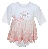 Stephan Baby Angels in Lace Pink Princess All-in-One Lace Trimmed Diaper Cover with Embroidered and 