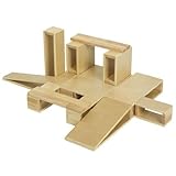 ECR4Kids Over-Sized Hollow Wooden Block Set, Natural, 18-Piece by ECR4Kids [並行輸入品]