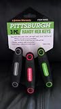 Pittsburgh Folding Star Bit SAE/Metric Hex Keys Pack of 3 [並行輸入品]