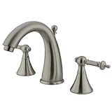 Kingston Brass KS2978TL Templeton Widespread Lavatory Faucet, Metal Lever Handle, Satin Nickel by Ki