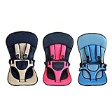 IPRO　チャイルドシールド　子供　保護　簡易型　座席　持ち運びに便利　ベビーチェア　車用品　ベビーチェア (レッド)