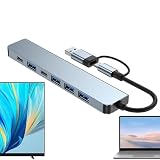 タイプ C ドッキング ステーション、USB C ハブ, USB C イーサネット マルチポート アダプター, ドッキング ステーション 5GBps 高速データ転送 USB-A データ ポート プリンタ カメラ キーボード マウス用