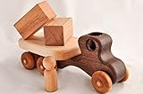 Handmade Organic Wood Toy Flatbed in Walnut [並行輸入品]
