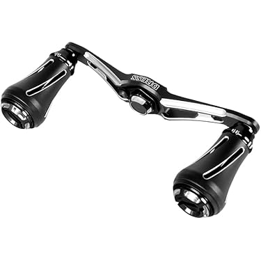 加瀬】軽量カーボンハンドル アブ・ダイワ用 左右ナット付き