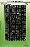 hy-ko mm-2 1 "ゴールドself-stick Numbers & Lettersパック