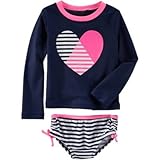 OSHKOSH(オシュコシュ) オシュコシュハートラッシュガードセット ネイビー 水着 3ヶ月【並行輸入】