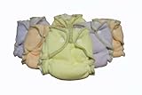 Kissa's 6 Count Fleece Diapers, Pink, Purple, Yellow, Size 0 by Kissa's [並行輸入品]