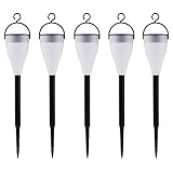 FEIYANGC 屋外ガーデンホリデイクリスマスパーティーのためのLEDライト ミニ コントロールセンサーライトソーラーカラフルなライト（5個/セット、点灯モードの3種類、RGBの変更7色）