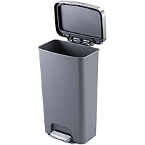 Amazon.co.jp: EKO ゴミ箱 ペダル式 ハナ ステップビン グレー