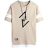 [GIJOVANA] Tシャツ メンズ 半袖 夏服 綿 ティーシャツ 大きいサイズ プリント プリント 五分袖 オシャレ ゆったり おしゃれ 春 夏