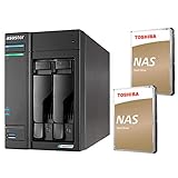 ASUSTOR NAS 6TB 2台 HDDセット 2ベイ スマホ タブレット PC 対応 HDD SSD NVMe(4スロット)対応 ASUSTOR LOCKERSTOR 2 Gen2 CPU Celeron N5105 4コア 2.0GHz DDR4 4GB 2.5GbE 2ポート AS6702T-T6T