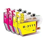 LC3111 ブラザーbrother用互換インクカートリッジLC3111Mマゼンタ2本 LC3111Yイエロー2本 合計4本 対応機種：DCP-J582N J982N-W/B J978N-W/B J972N J973N-W/B J572N J577N J903N J893N J898N J998DN J998DWN J738DN J738DWN J981N