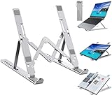 ノートパソコン スタンド NIANYISO PCスタンド 持ち運び便利 軽量 パソコンスタンド 折りたたみ式 7段階高さ・角度に調節可 ラッ