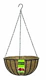 Gardman Traditional Hanging Basket Wit Black 14 Inch - R408