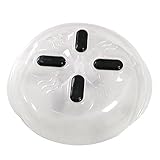 funnytoday365プラスチック電子レンジ対応anti-sputteringふたカバースプラッターSplatter Guard with Steam Vents Food Splatter Gu