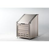 本宏製作所　ゴミステーション　GS-90WT　【ゴミ袋（45L）集積目安　10袋、世帯数目安　5世帯】　【ゴミ収集庫】 ステンカラー